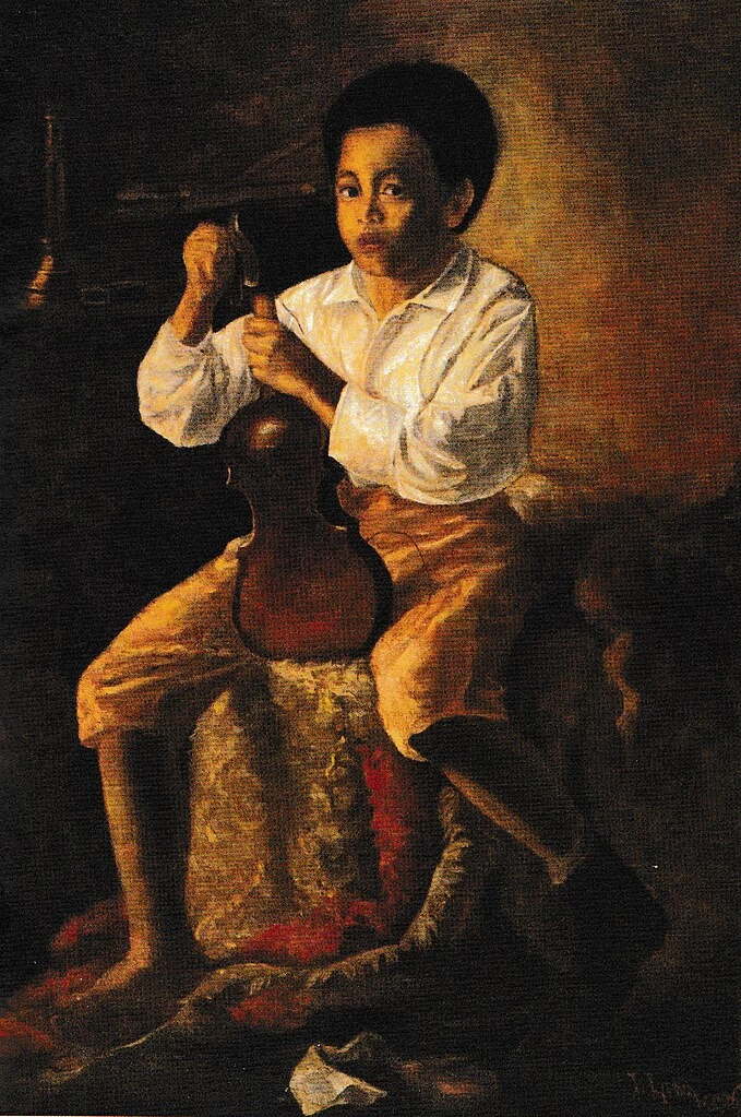 Juan Luna - Il violinista, Lopez Museum, Passiga